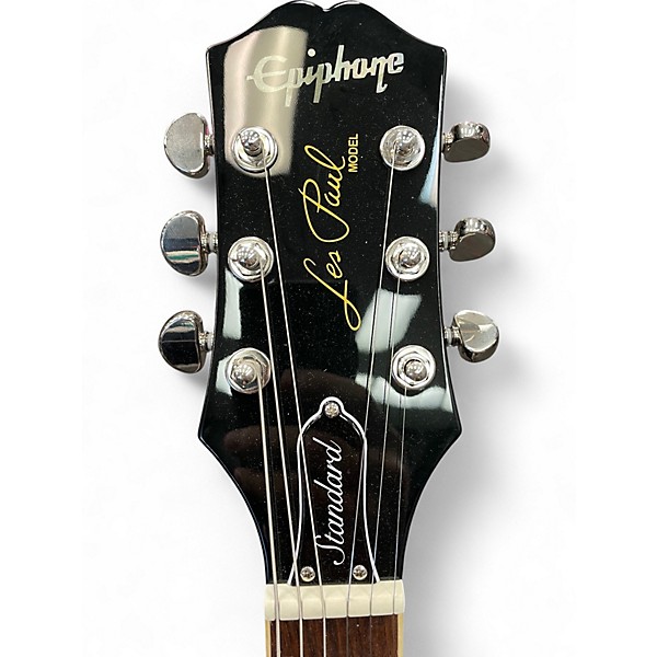 Used 2021 Epiphone Les Paul Standard 60s Ebony Solid Body Electric Guitar