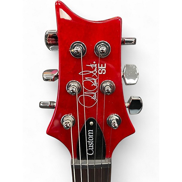 Used PRS SE Custom 24 Ruby Red Solid Body Electric Guitar