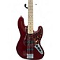Used Squier JAZZ BASS RED Electric Bass Guitar
