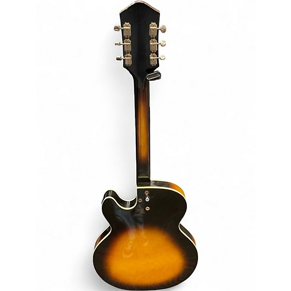 Vintage 1959 Harmony METEOR 2 Color Sunburst Hollow Body Electric Guitar