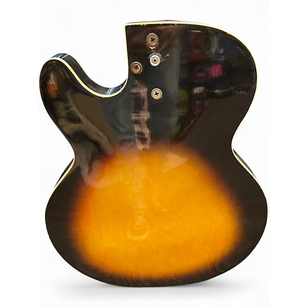 Vintage 1959 Harmony METEOR 2 Color Sunburst Hollow Body Electric Guitar