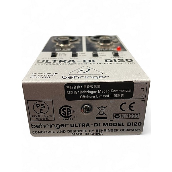 Used Behringer DI20 Ultra Direct Box