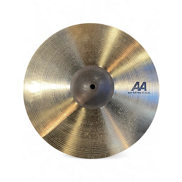 Used SABIAN 14in AA Raw Bell Hats Cymbal