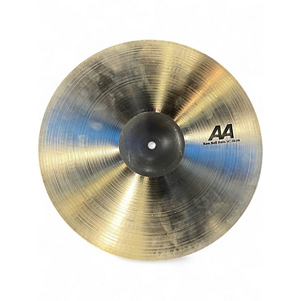 Used SABIAN 14in AA Raw Bell Hats Cymbal