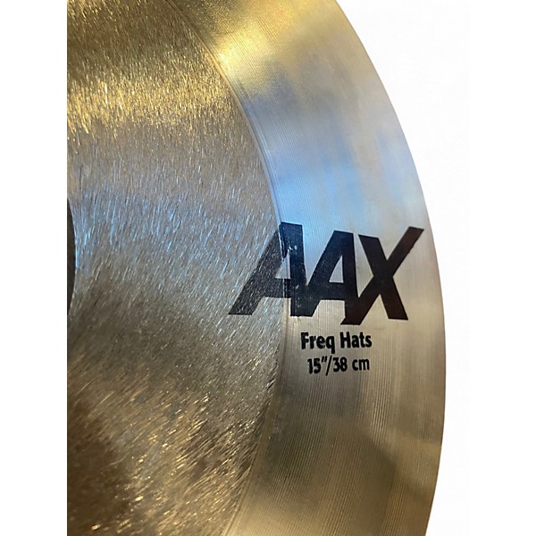 Used SABIAN 15in AAX Freq Hats Top Cymbal