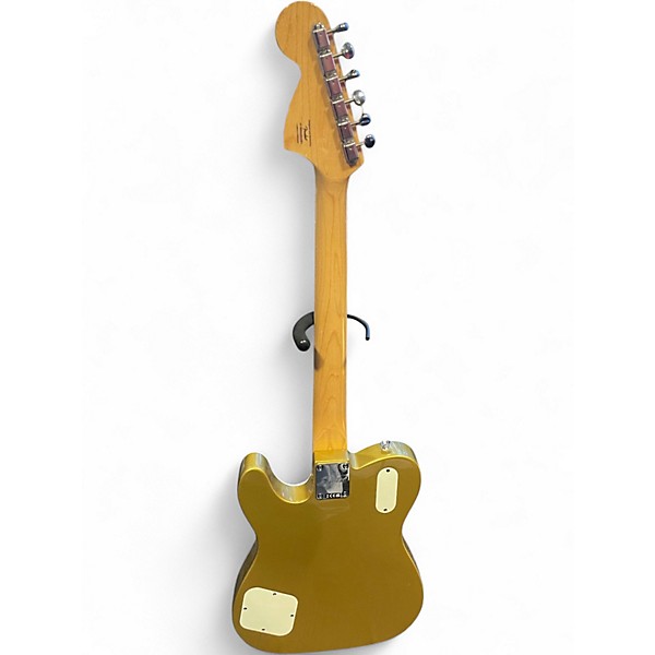 Used Squier Paranormal Limited Edition Troublemaker Telecaster Deluxe Gold Solid Body Electric Guitar