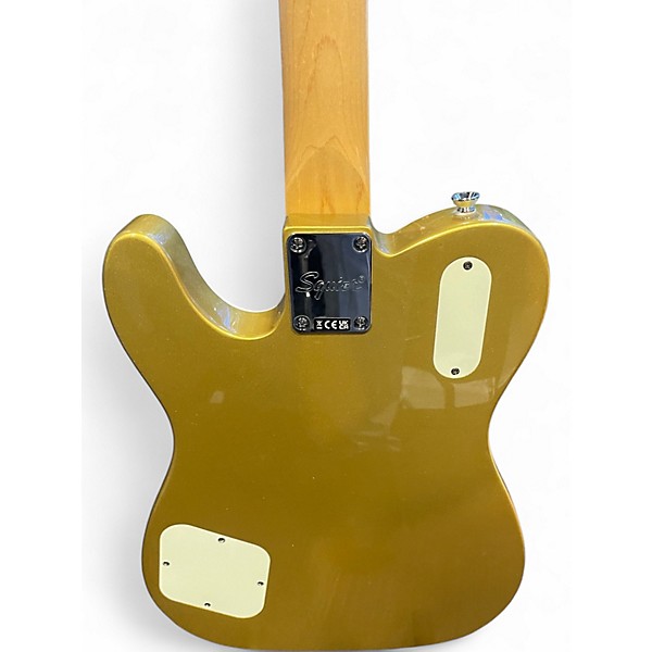 Used Squier Paranormal Limited Edition Troublemaker Telecaster Deluxe Gold Solid Body Electric Guitar