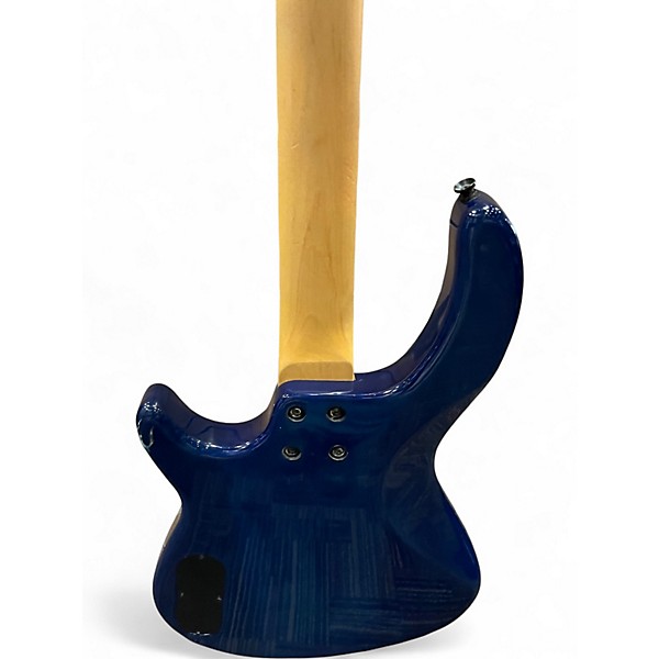 Used Dean Edge 4 String Trans Blue Electric Bass Guitar