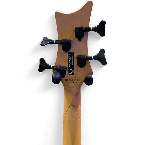 Used Dean Edge 4 String Trans Blue Electric Bass Guitar