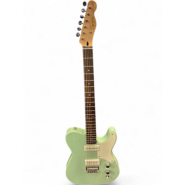 Used Squier Telecaster p90s Mint Green Solid Body Electric Guitar