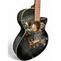 Used Mitchell MX430QAB MIDNIGHT BLACK EDGE BURST Acoustic Electric Guitar