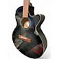 Used Mitchell MX430QAB MIDNIGHT BLACK EDGE BURST Acoustic Electric Guitar