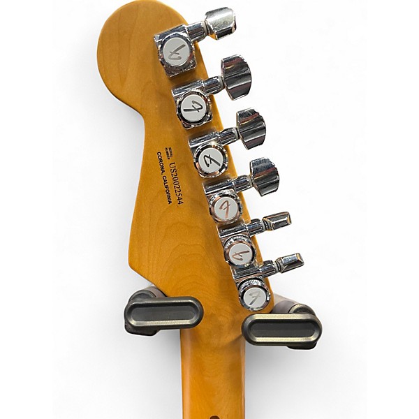 Used Fender American Ultra Stratocaster Arctic Pearl Solid Body Electric Guitar