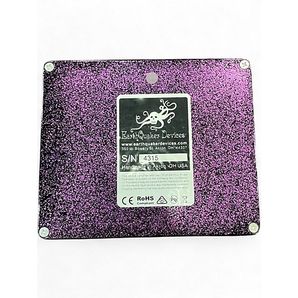 Used EarthQuaker Devices Hoof Reaper Octave Fuzz Spectacular Purple Sparkle Effect Pedal