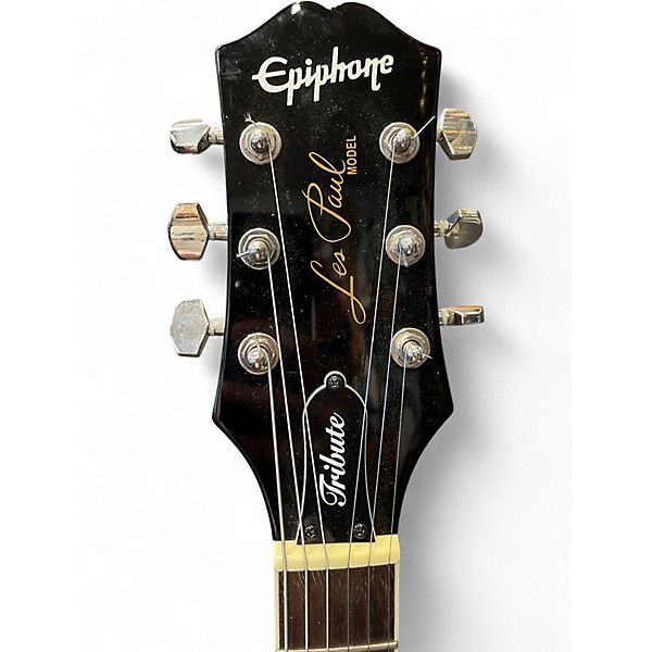 Used 2025 Epiphone Tribute Les Paul Standard Vintage Sunburst Solid Body Electric Guitar