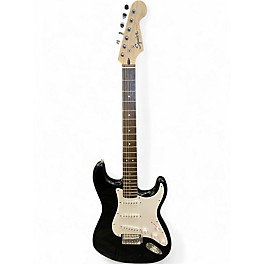 Used Squier Standard Stratocaster Black Solid Body Electric Guitar