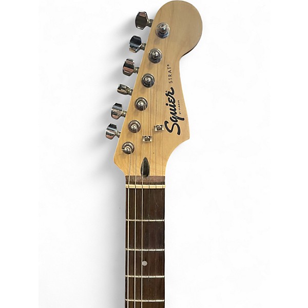 Used Squier Standard Stratocaster Black Solid Body Electric Guitar