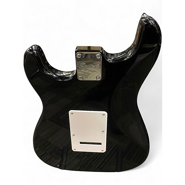 Used Squier Standard Stratocaster Black Solid Body Electric Guitar
