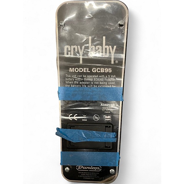 Used Dunlop GCB95 Original Crybaby Wah Effect Pedal