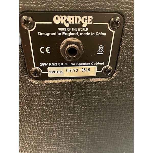 Used Orange Amplifiers PPC108 Micro Terror 1X8 Guitar Cabinet