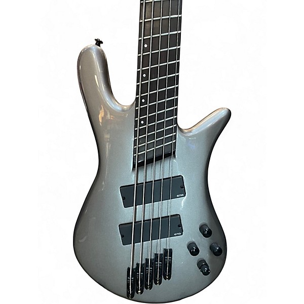 Used Spector NS Dimension HP 5  Gunmetal Gray Electric Bass Guitar