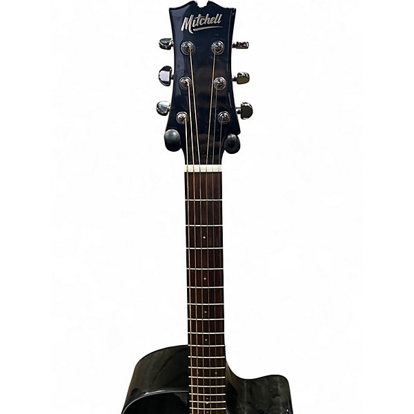 Used Mitchell MX430QAB MIDNIGHT BLACK EDGE BURST Acoustic Electric Guitar