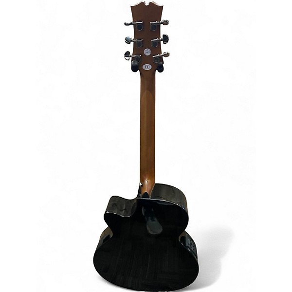 Used Mitchell MX430QAB MIDNIGHT BLACK EDGE BURST Acoustic Electric Guitar