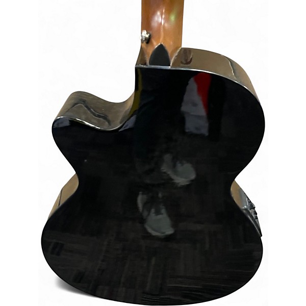 Used Mitchell MX430QAB MIDNIGHT BLACK EDGE BURST Acoustic Electric Guitar