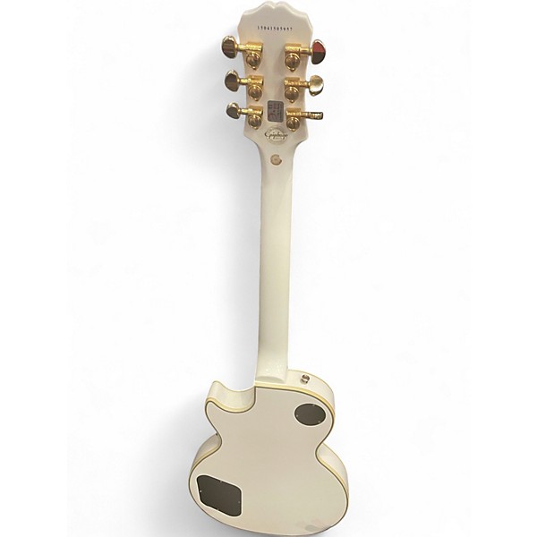 Used Epiphone Les Paul Custom Pro Antique White Solid Body Electric Guitar