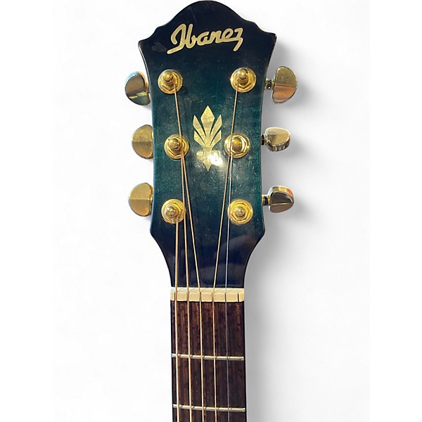 Used Ibanez AE25MS Blue Burst Acoustic Electric Guitar