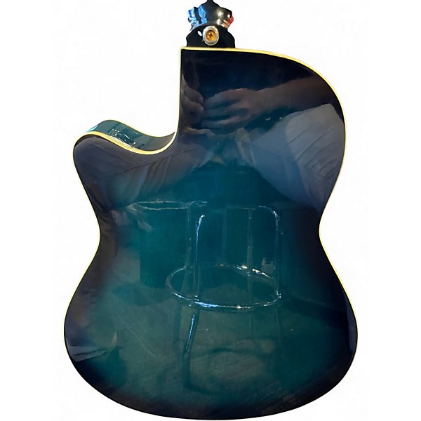 Used Ibanez AE25MS Blue Burst Acoustic Electric Guitar