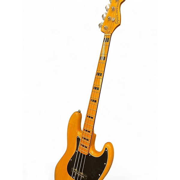 Used 2020s Squier Classic Vibe 70s Jazz Bass Natural Electric Bass Guitar