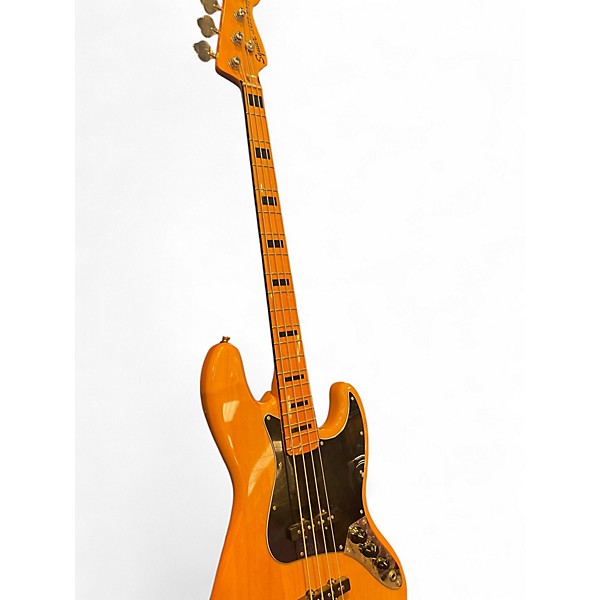 Used 2020s Squier Classic Vibe 70s Jazz Bass Natural Electric Bass Guitar