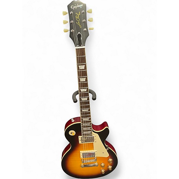 Used 2021 Epiphone 1959 Reissue Les Paul Standard Tobacco Sunburst Solid Body Electric Guitar