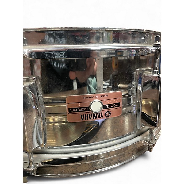 Used 1980 Yamaha 14in sd 775 snare Chrome Drum