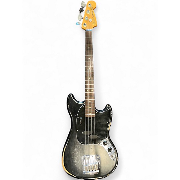Used Fender JMJ MUSTANG BASS Black Electric Bass Guitar