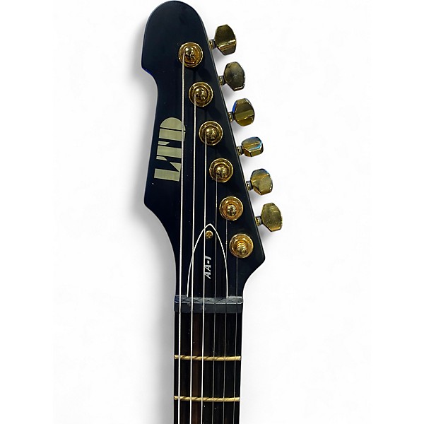 Used ESP LTD Alan Ashby AA1 Satin Black Solid Body Electric Guitar