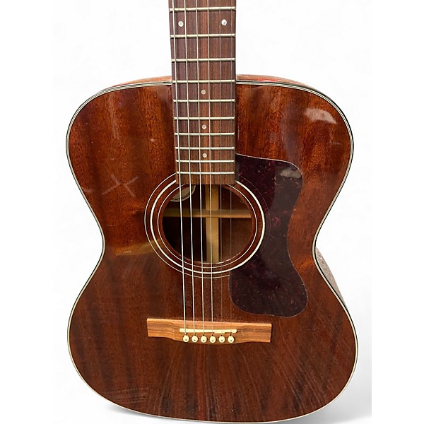 Used Guild OM120 Natural Brown Acoustic Guitar