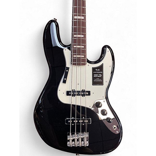 Used Fender VINTERA III EARLY 70S JAZZ BASS Black Electric Bass Guitar