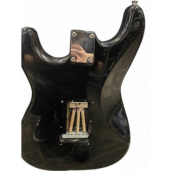 Used 1992 Fender Standard Stratocaster Black Solid Body Electric Guitar