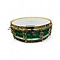 Used Ludwig 14in Carl Palmer Venus Signature Snare Green Drum thumbnail