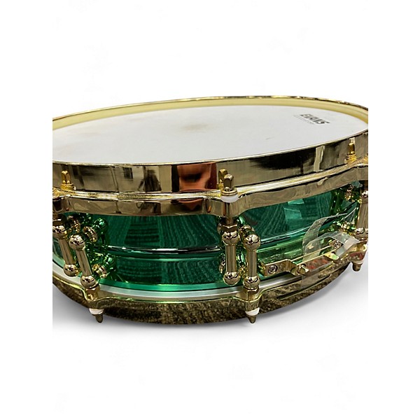 Used Ludwig 14in Carl Palmer Venus Signature Snare Green Drum
