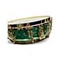 Used Ludwig 14in Carl Palmer Venus Signature Snare Green Drum