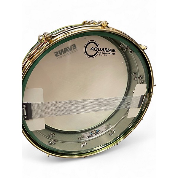 Used Ludwig 14in Carl Palmer Venus Signature Snare Green Drum