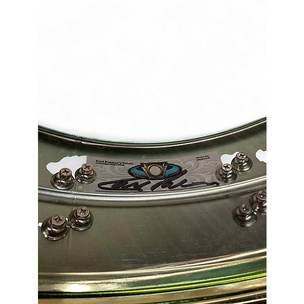 Used Ludwig 14in Carl Palmer Venus Signature Snare Green Drum