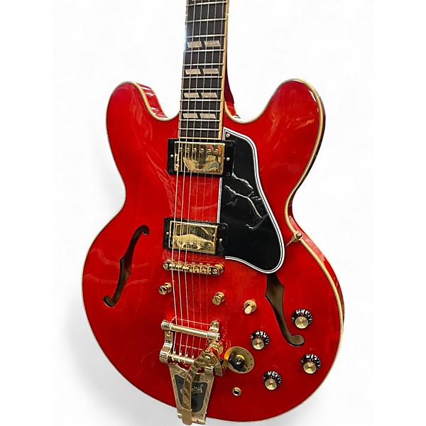 Used Epiphone Back to the Future 345 Wine Red Hollow Body Electric Guitar