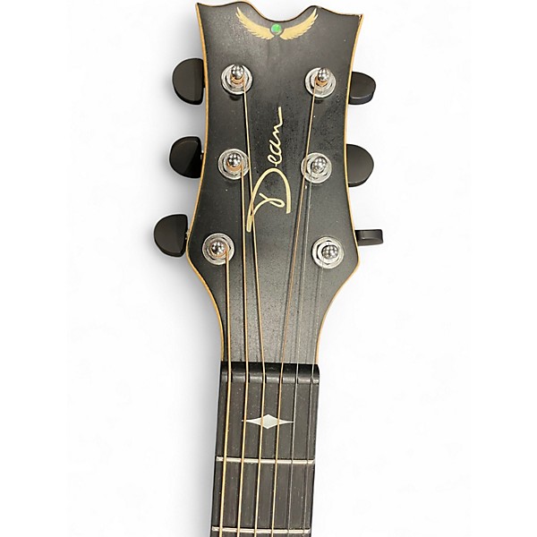 Used Dean EX BKS Black Acoustic Electric Guitar