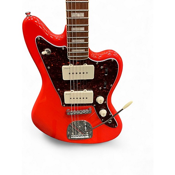 Used Vintage Revo Surfmaster Firenza Red Solid Body Electric Guitar