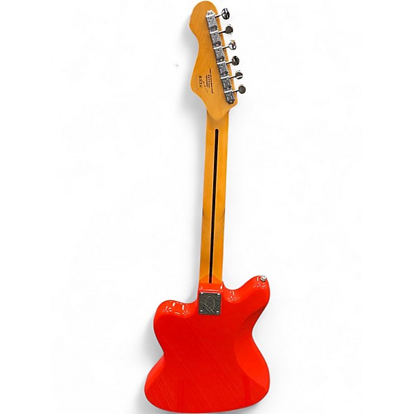 Used Vintage Revo Surfmaster Firenza Red Solid Body Electric Guitar