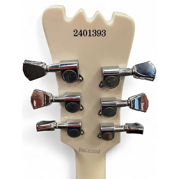 Used Eastwood Sidejack Blues Bender White Solid Body Electric Guitar